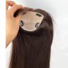MorningWigs Human Hair Topper 10A Remy Hair Topper for Women Hairpieces 12x13cm Full Silk Base for Thinning Hair or Hair Loss 20 InchChestnut Brown view 2