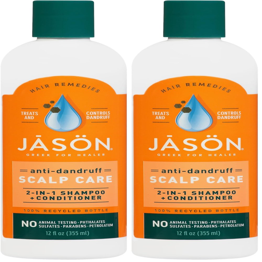 Jason Dandruff Relief Treatment 2-in-1 Shampoo & Conditioner, 12 Fl Oz (Pack of 2)