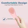 OJOINK Face Cleansing Brush, Silicone Waterproof Electric Face Scrubber for Deep Cleansing, Exfoliating and Massaging (Color : Pink) view 2