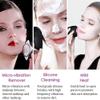 OJOINK Facial Cleansing Brush Rechargeable Face Brush Waterproof Face Cleansing Brush for Deep Skin Cleaning, Exfoliating (Color : Pink) view 3