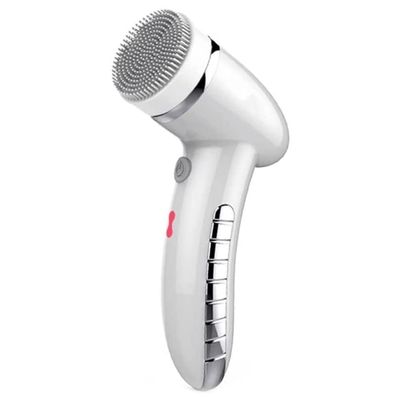 OJOINK Facial Cleansing Brush Rechargeable Face Brush Waterproof Face Cleansing Brush for Deep Skin Cleaning, Exfoliating and Blackhead (Color : White)
