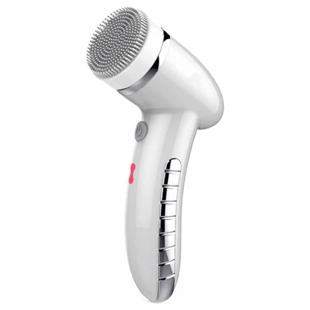 OJOINK Facial Cleansing Brush Rechargeable Face Brush Waterproof Face Cleansing Brush for Deep Skin Cleaning, Exfoliating and Blackhead (Color : White)