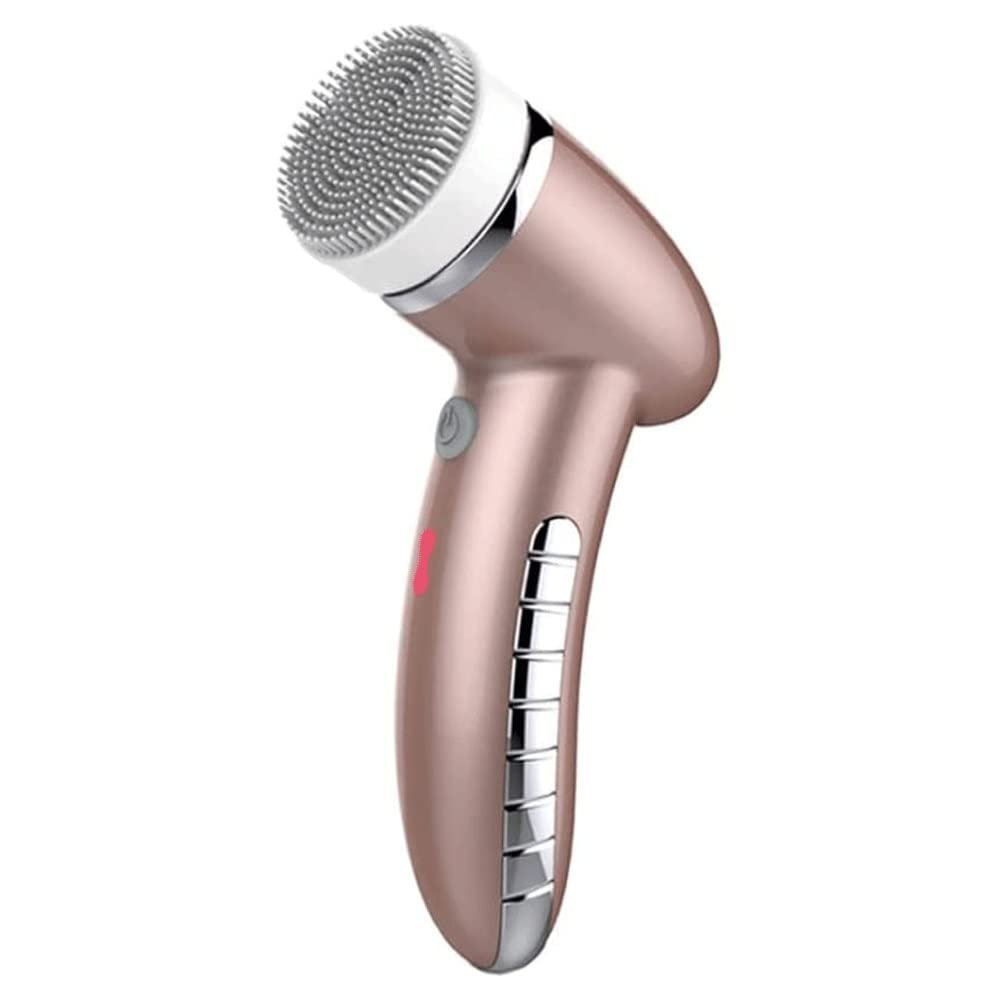 OJOINK Facial Cleansing Brush Rechargeable Face Brush Waterproof Face Cleansing Brush for Deep Skin Cleaning, Exfoliating and Blackhead (Color : Pink)