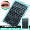 Bodermincer D Curl 16 Rows Large Pack 192 Cluster Eyelashes 8-10-12-14mm Mixed/10-12-14-16mm Mixed/12-14-16-18mm Mixed Length (10-12-14-16mm Mixed) view 2