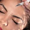 TEONEI Eyebrow microblading Marker Pen,Skin Marker Pen,Eyebrow Permanent Makeup Position Mapping Mark Tools (White) view 4