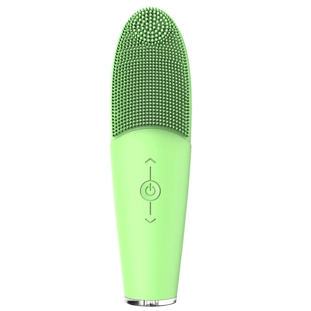 OJOINK Facial Cleansing Brush, Waterproof Face Brush Body Cleansing Brush for Deep Skin Cleansing (Color : Green)