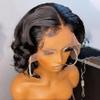Jnymell Short Bob Wig Body Wave Human Hair Wig Pre Plucked 13x6 Lace Front Wig 150% HD Transparent Lace Wigs Natural Color Real HD Lace Deep Part Glueless Short Wavy Brazilian Virgin Hair Wig view 1