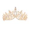 Baroque Crystal Tiara Retro Exquisite Black Rhinestone Crown Bar Mitzvah Korean Headband Wedding Girls Gift Hair Accessories Women Hair Hoop(red) view 2