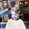 FOMIYES Adorable Cartoon Hair Cutting Cape for Boys and Girls and Wear-resistant Hairdressing Cape for Years Fun for Home and Salon Use view 4