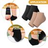 BESPORTBLE 2pairs Comfortable Silicone Heel Protectors for Cracked Heels of Washable Foot Sleeves for Men and Women Moisturizing Socks for Dry and Support view 3