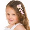 1 Pair Japanese Fan Hairpin Kimono Headdress Flower Hair Clip Girls Hairpins Tassel Hairpin Barrettes for Girls Kimono Hair Ornament Hair Decoration Women Hair Accessories view 3