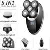 Head Shavers for Bald Men, 5 In 1 Electric Shaver IPX7 Waterproof Razor Unisex Adjustable Rechargeable Face Brush 5 Floating Heads Hair Trimmer view 3