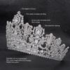 4" High Big Cubic Zirconia Luxembourg Replica Tiara for Wedding,Queens Tiaras,Hair Accessories view 2