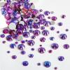 Beadsland Rhinestones for Makeup,8 Sizes 2500pcs Purple Flatback Rhinestones Eye Gems for Nails Crafts with Tweezers and Wax Pencil,Purple Velvet,SS4-SS30 view 2