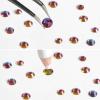Beadsland Rhinestones for Makeup,8 Sizes 2500pcs Blue Flatback Rhinestones Face Gems for Nails Crafts with Tweezers and Wax Pencil,Blue Volcano,SS4-SS30 view 4