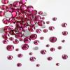 Beadsland Rhinestones for Makeup,8 Sizes 2500pcs Glass Flatback Rhinestones Eye Gems for Nails Crafts with Tweezers and Wax Pencil,Fuchsia,SS4-SS30 view 2