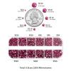 Beadsland Rhinestones for Makeup,8 Sizes 2500pcs Glass Flatback Rhinestones Eye Gems for Nails Crafts with Tweezers and Wax Pencil,Fuchsia,SS4-SS30 view 3
