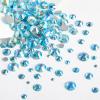 Beadsland Rhinestones for Makeup,8 Sizes 2500pcs Blue AB Flatback Rhinestones Face Gems for Nails Crafts with Tweezers and Wax Pencil,Aquamarine AB,SS4-SS30 view 2