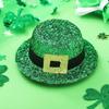 BARTOSI St. Patrick's Day Hair Hat Clip Leprechaun Hats Green Hair Hat Clips Cosplay Hearwear Shamrock Heardress Saint Patricks Day Hair Decoration Accessories for Women Girls view 2
