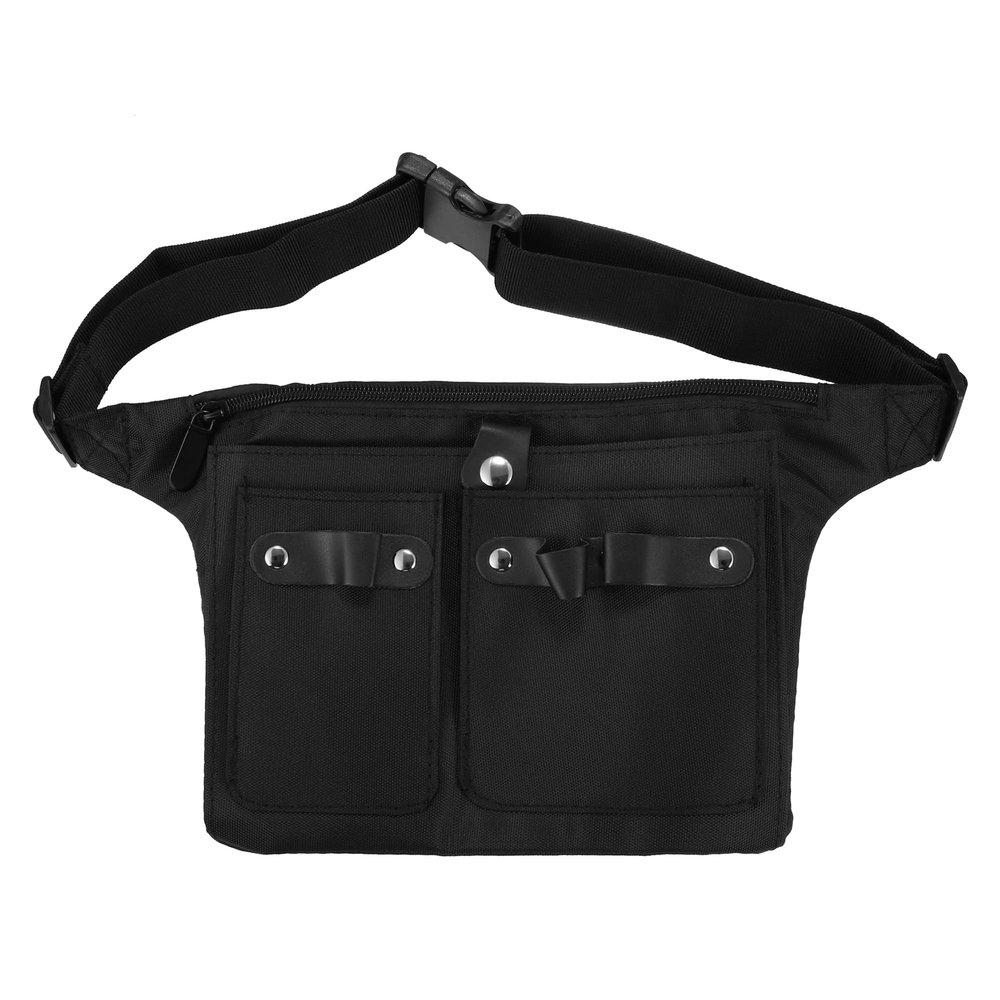 VOCOSTE Hairstylist Waist Belt, Barber Hair Stylist Tools Storage Canvas Waist Belt, Hairdresser Scissor Apron Belt, Canvas, Black