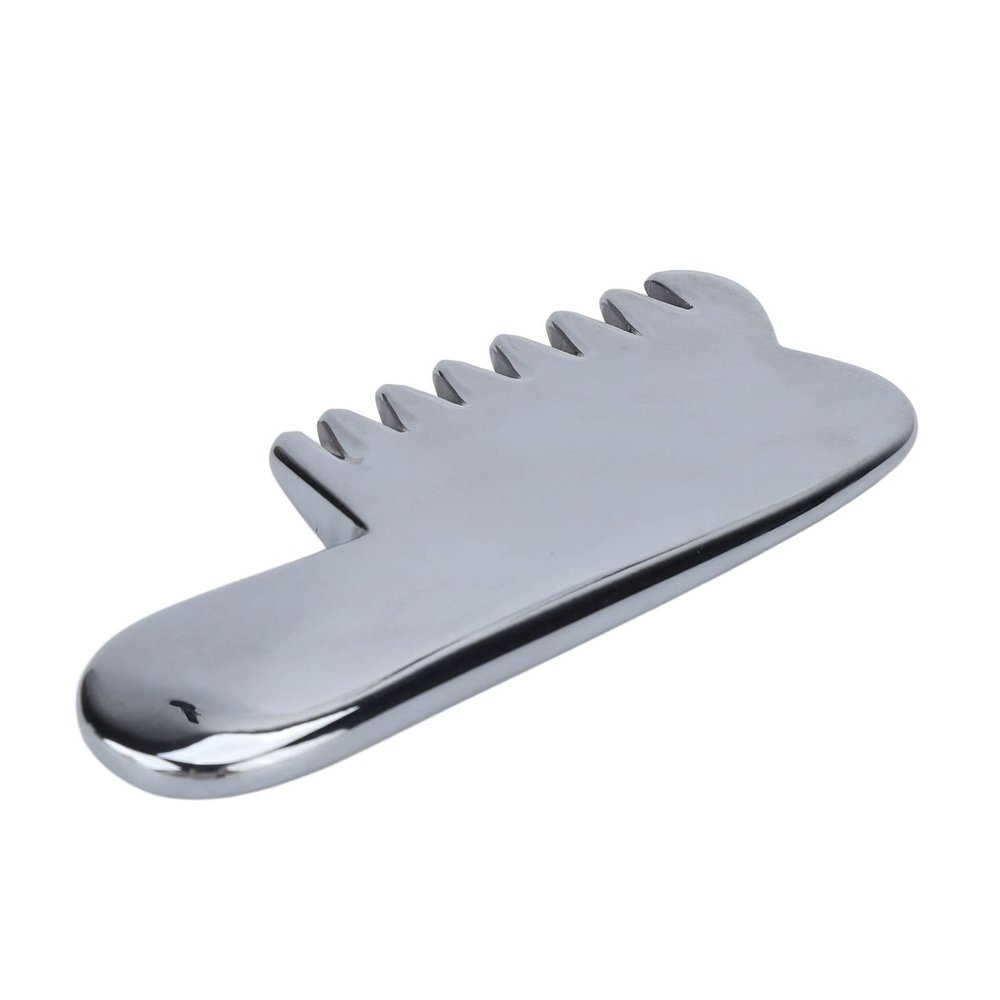 Terahertz Comb, Natural Energy Stone Terahertz Massage Comb Lightweight Portable Scalp Massager Comb for Head Neck Face Beauty Comb