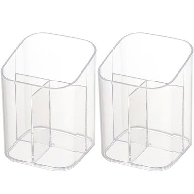 Cabilock 2pcs Makeup Brush Holders Pen Holder Small Makeup Brush Cup Organizer for Skincare