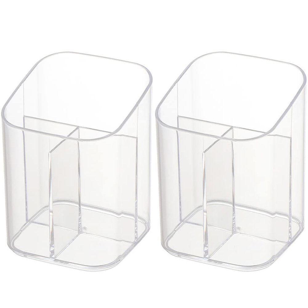Cabilock 2pcs Makeup Brush Holders Pen Holder Small Makeup Brush Cup Organizer for Skincare
