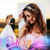 Catery Flower Bride Wedding Hair Comb Gold Floral Hairpiece Crystal Bridal Side Clips Accessories for Women view 3