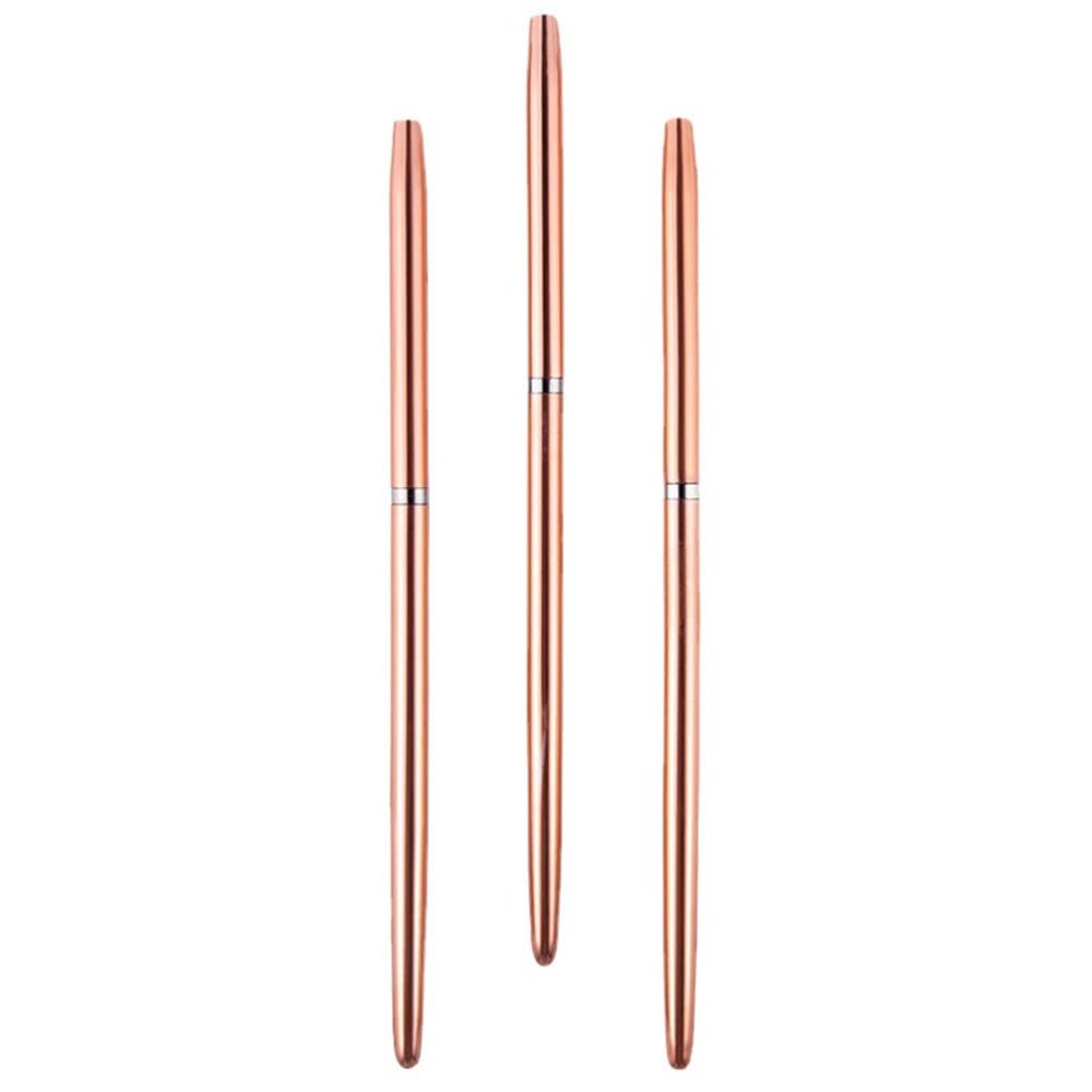 FRCOLOR 3pcs Nail Art Pens Comfortable Grip Portable Manicure Tools for Nail Painting Includes Liner Brushes Design