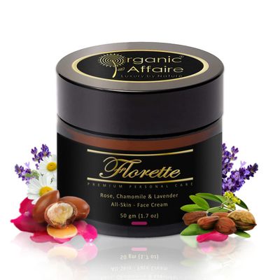 BlueQueen Florette (All Skin Day & Night Cream for women & men both) | Infused with Jojoba, Rose - 50gm Face Cream