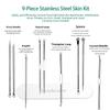 Newbealer 9-Piece Nose Face Acne Removal Tool, Acne Removal Set, Whiteheads, Blackhead Remover, with Metal Case view 2