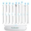 Newbealer 9-Piece Nose Face Acne Removal Tool, Acne Removal Set, Whiteheads, Blackhead Remover, with Metal Case view 4