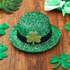 BARTOSI St. Patrick's Day Hat Hair Clips Mini Leprechaun Hats Green Shamrock Hairpin Saint Patricks Day Hair Accessories for Women view 2