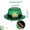 BARTOSI St. Patrick's Day Hat Hair Clips Mini Leprechaun Hats Green Shamrock Hairpin Saint Patricks Day Hair Accessories for Women view 4