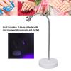 Ejoyous Nail Lamp for Gel Polish, 3W Portable Hands Nail Dryer Quick Drying Manicure Curing Machine Professional DIY Nail Art Tool with Rotatable Gooseneck and Stand for Home and view 2