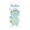 Schick Intuition Disposable Razors with Sensitive Skin, 3 Count | Razors Sensitive Skin, Womens Disposable Razors with a Touch of Aloe, Travel Razor view 1