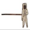 Moon 3 Hair Pins Set - Planet, Astronaut, and Apollo 11 Plaque Quote view 4