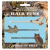 Birds of Prey 3 Hair Pins Set - Red-tailed Hawk, Peregrine Falcon, and Great horned Owl view 1