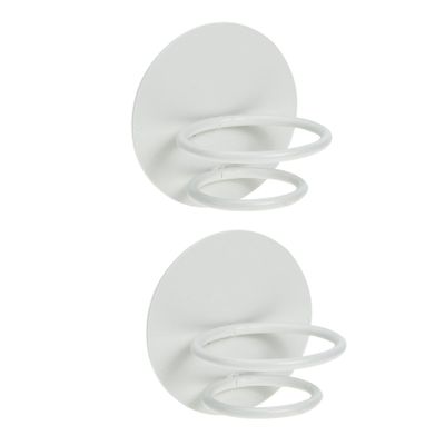 Mikinona Beauty Sponge Holder Stand Round Makeup Sponge Rack 2pcs Wall Mount Holders Powder Puff Organizer