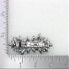 Faship Gorgeous Teal Rhinestone Crystal Floral Hair Barrette Clip view 4