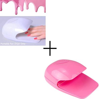 Nail Dryer for Regular Polish(White +Pink)
