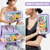 Chenille Letter Clear Makeup Bag with Zipper and Waterproof Nylon Material view 4