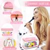 Chenille Letter Clear Makeup Bags Mama Pouch, Preppy Patch Makeup Bag Zipper with Handle, Transparent PVC & Nylon Waterproof Glitter Cosmetic Handbag Travel Toiletry Storage for Women Girl(MAMA-Pink) view 3