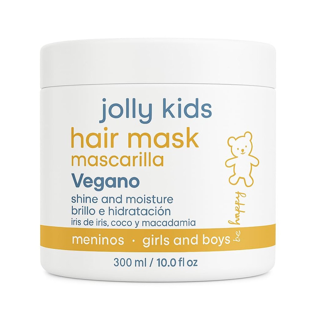 AMAZNICA BELEZA AMABELLE Hair Mask Jolly Kids |Vegan | Moisturizes and Nourishes | For All Hair Types, Curly, Straight | Promotes Healthy Growth | Mascarilla para Nios |10 Oz