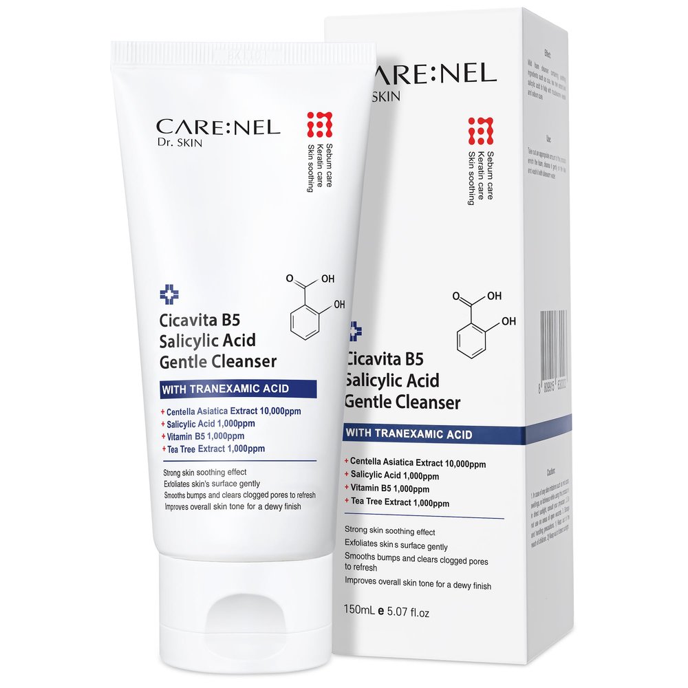 Salicylic Acid Face Wash Korean Facial Cleanser Sensitive Skin Foaming Body 5.07 fl.oz (150ml)