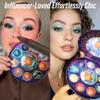 Galactic Assemble Eyeshadow Palette  Solar System Inspired 3D Planet Design, 14 Handcrafted Shimmer & Metallic Shades with Creamy Wet Texture, High-Pigmented Makeup Palette Gifts for Women & Girls view 4