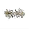 Faship Gorgeous Clear Crystal Floral Hair Clip Barrette view 1