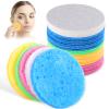 OSALADI 50pcs Reusable Natural Facial Sponges for Makeup Removal Portable and Tool for Skin Types for Travel and Daily Use view 3