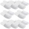 Beavorty 8 Pairs Disposable slippers spa slippers for guests disposable spa hotel guest for hotel travel white sandal shoes pedicure cloth view 1