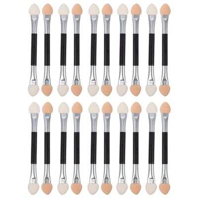 KALLORY 30pcs Eyeshadow Applicator, Double Sided Eyeshadow Sponge Eye Makeup Sponge Applicator Makeup Set